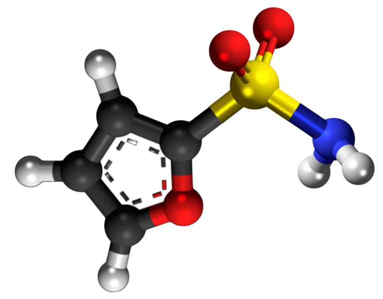 Dosiero:Furan 2-sulfonamide 3D.png