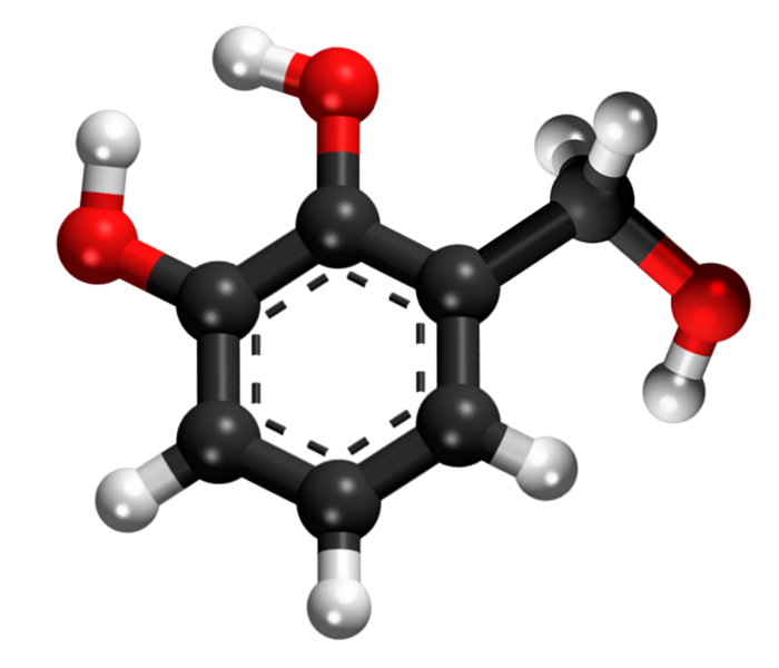 Dosiero:2,3-Dihydroxybenzyl alcohol 3D.png