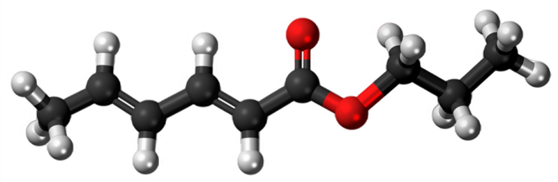 Dosiero:Propyl sorbate 3D.png