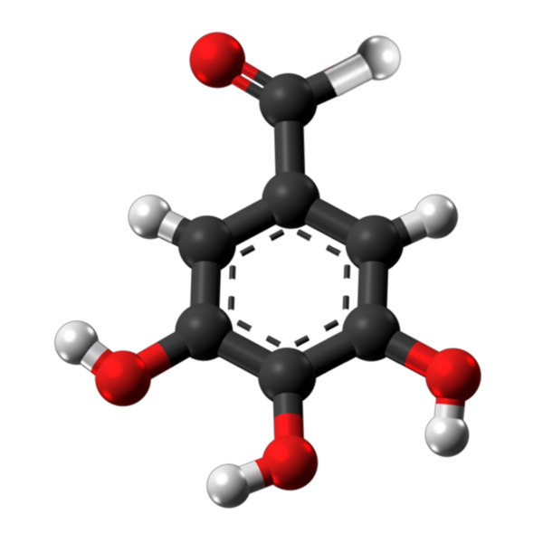 Dosiero:Gallic aldehyde 3D.png