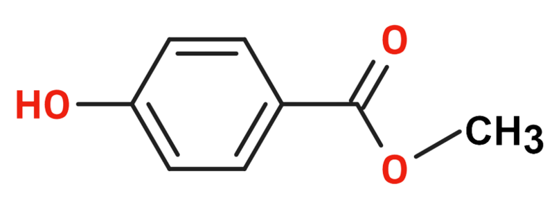 Dosiero:Methyl 4-hydroxy-benzoate 2D.png