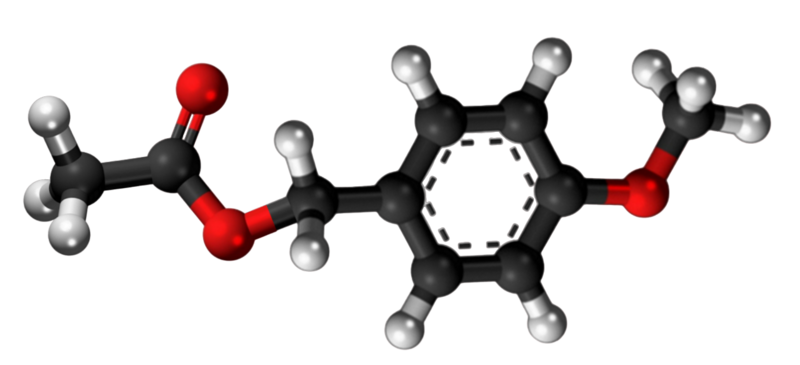 Dosiero:Anisyl acetate 3D 2.png