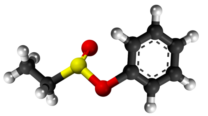 Dosiero:Phenyl ethanesulfinate 3D.png