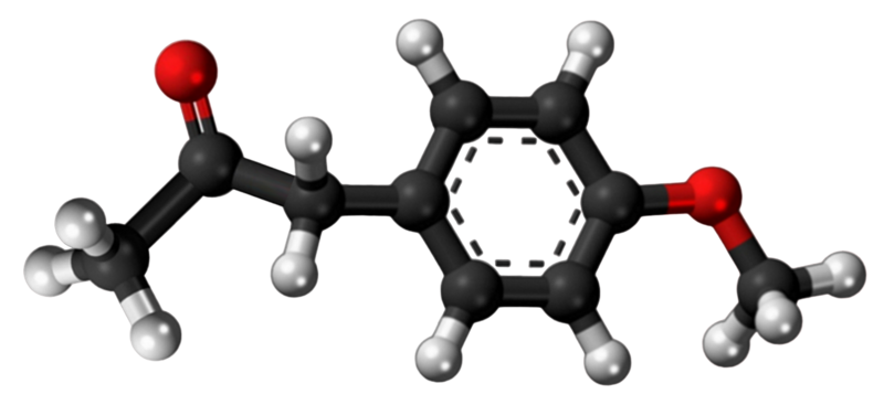 Dosiero:Methyl anisyl ketone 3D.png