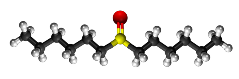 Dosiero:Hexyl sulfoxide3D.png