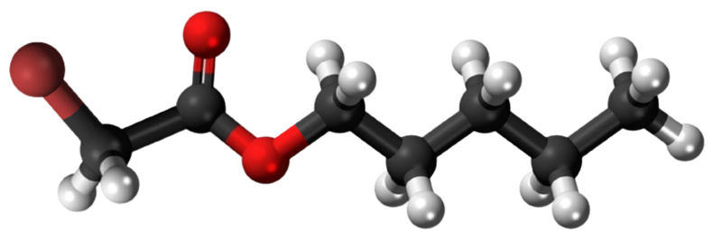 Dosiero:Amyl bromoacetate 3D.png