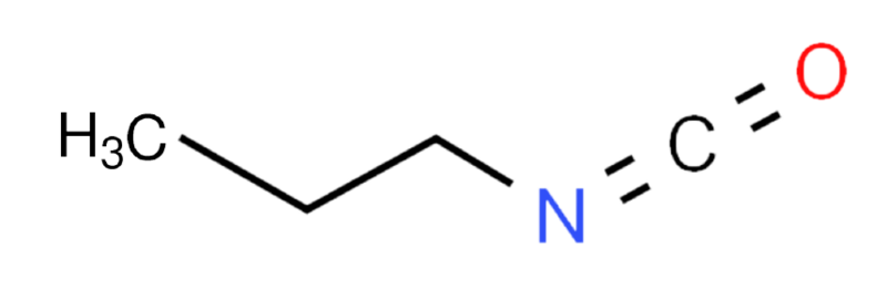 Dosiero:N-Propyl cyanate 2D.png