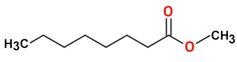 Dosiero:Methyl octanoate2D.png