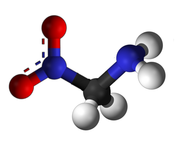 Dosiero:Nitromethylamine 3D.png