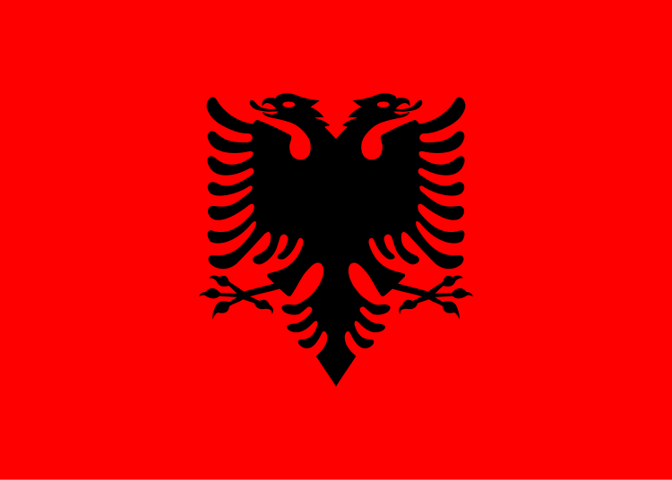 Dosiero:Flago-de-Albanio.svg