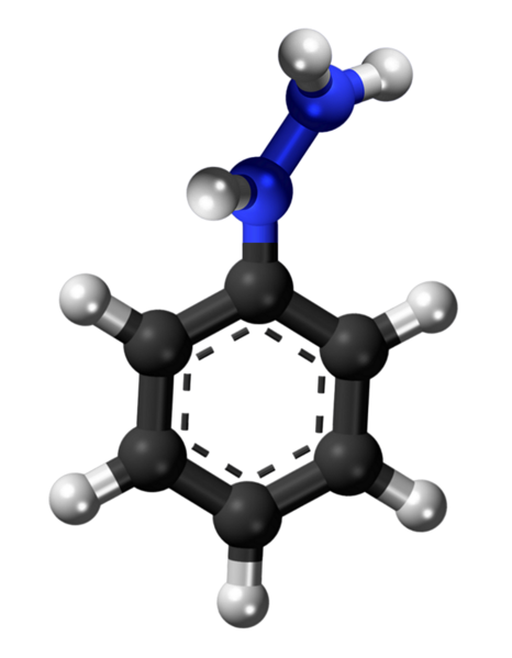 Dosiero:Phenylhydrazine 3D.png