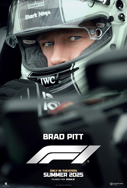 پرونده:Brad Pitt on official poster for F1 (2025 film).jpeg