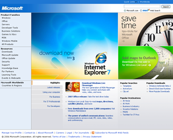 پرونده:Microsoft Com 2006 Screenshot.Png - ویکی‌پدیا، دانشنامهٔ آزاد