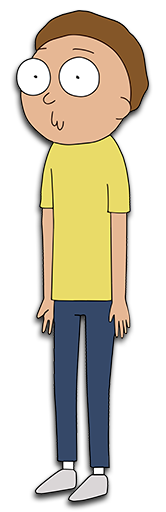 A teenage boy wearing blue pants and a yellow T-shirt. He has a distressed look on his face.