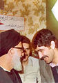 از راست: موسی خیابانی، مسعود رجوی و سید محمود طالقانی