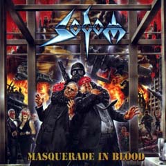 Studioalbumin Masquerade in Blood kansikuva