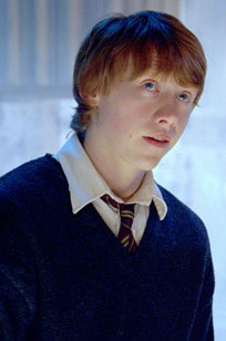Rupert Grint Ron Weasleyn roolissa elokuvassa Harry Potter ja Feeniksin kilta.