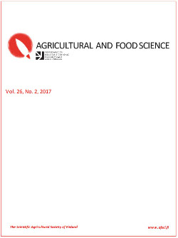 Agricultural and Food Science Vol. 26, 2017.