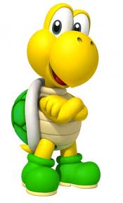 Koopa troopa nykyisessä muodossaan. Kuva pelistä Mario Party 9.