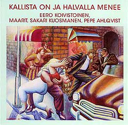 Studioalbumin Kallista on ja halvalla menee kansikuva