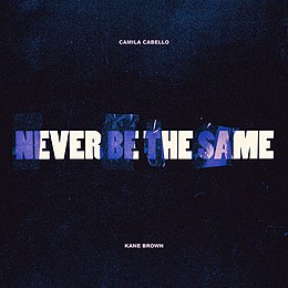 Singlen ”Never Be the Same” kansikuva