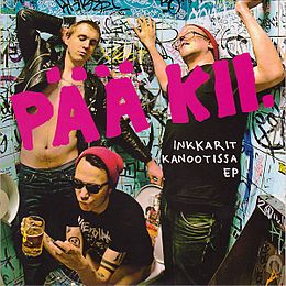 EP-levyn Inkkarit kanootissa EP kansikuva