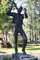 Johannes Takasen patsas, 1985, Vironlahti.