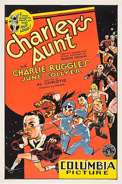 Tiedosto:Charley’s Aunt 1930 poster.jpg