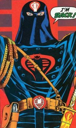 Cobra Commander sarjakuvassa vuonna 1990.