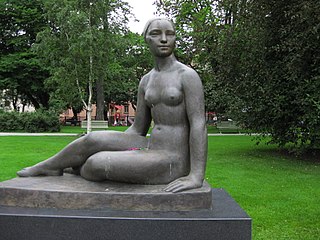 Istuva nainen, 1923, Tampere.