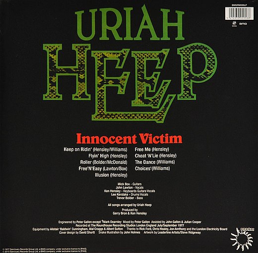 Innocent victim uriah heep. Uriah Heep innocent victim 1977 LP. Обложка альбома Uriah Heep - innocent victim (1977). Innocent victim Uriah Heep альбомы 1977 года. Альбом группы Uriah Heep innocent victim 1977.