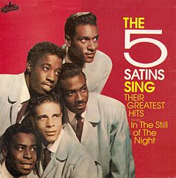 Kokoelmalevyn The 5 Satins Sing Their Greatest Hits kansikuva