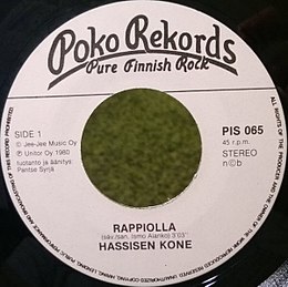 Singlen ”Rappiolla” kansikuva