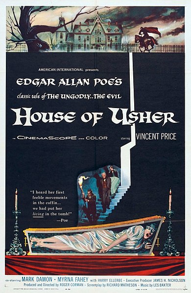 Tiedosto:House of Usher 1960 poster.jpg