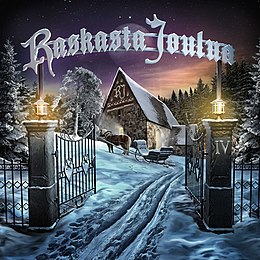 Studioalbumin Raskasta joulua IV kansikuva