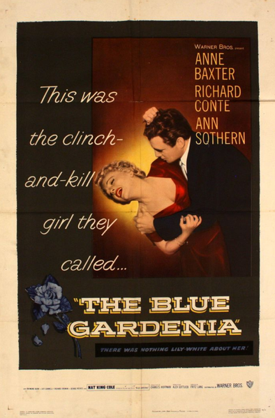 Tiedosto:The Blue Gardenia 1953 poster.png