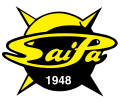 SaiPan alkuperäinen sekä nykyisin käytössä oleva logo.