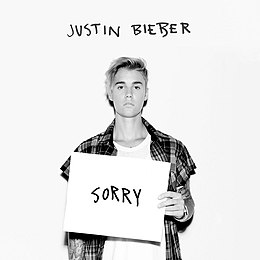 Singlen ”Sorry” kansikuva