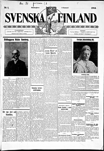 Tiedosto:Svenska Finland no 1 03-01-1914.png