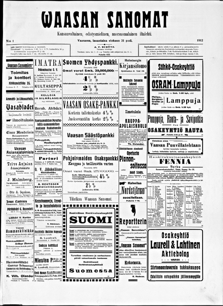 Tiedosto:Vaasan Sanomat no 1 31-08-1912.png