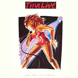 Livealbumin Tina Live in Europe kansikuva