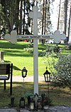 Muualle haudattujen muistomerkki - Rautavaaran hautausmaa, Lepotie - Rautavaaran kk - Rautavaara.jpg