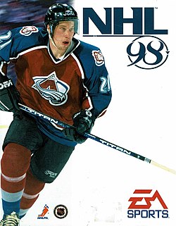 NHL 98-pelin kannessa on Peter Forsberg.