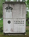 Kauko Kokko Vapaus Isänmaa 1918 (1969) Heinolan hautausmaa, Heinola.jpg