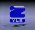 Yle TV2:n tunnus 1987–1990. Tunnusta lähetettiin MTV:n ohjelmaosuuden jälkeen.