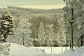 Kuurainen maisema Äänejärvellä helmikuussa 2012.