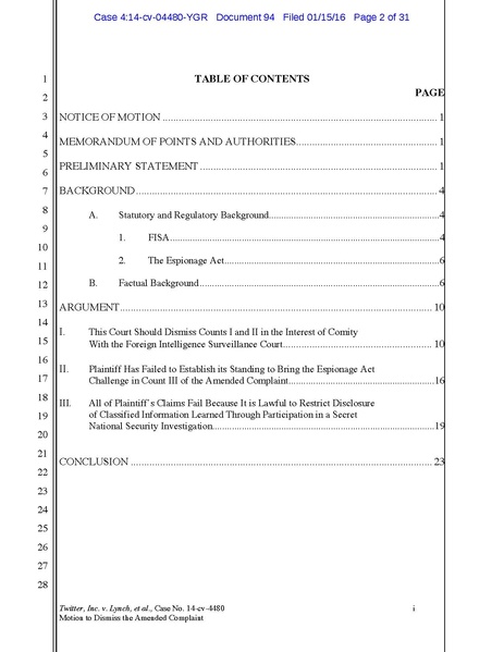 File:Twitter versus Lynch Government Motion to Dismiss January 2016.pdf