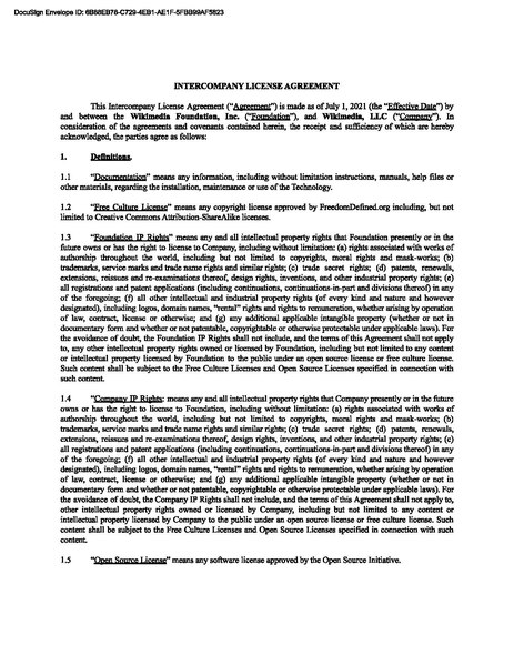 File:Wikimedia Enterprise and InterCo license agreement - 1 July 2021.pdf