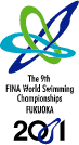 Descrição da imagem Logo Mondiaux swimming Fukuoka 2001.gif.