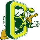 Oregon Fighting Duck de l'Université d'Oregon.